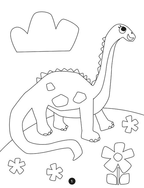My Favourite Dinosaurs Bumper Colouring