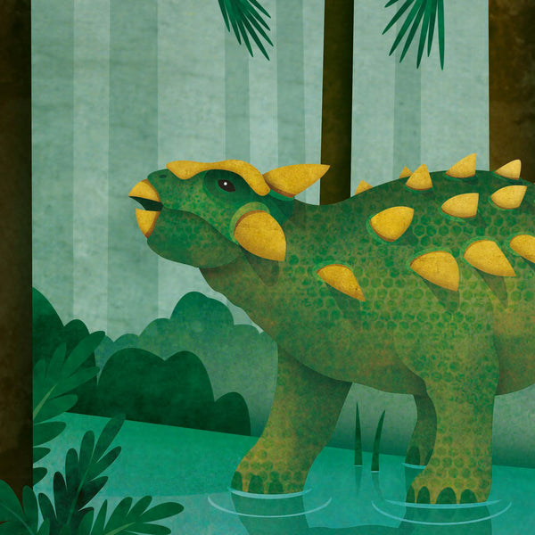 Sticker By Number Dinosaur