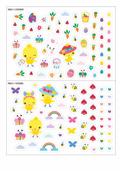 Easter Sticker Scene Fun