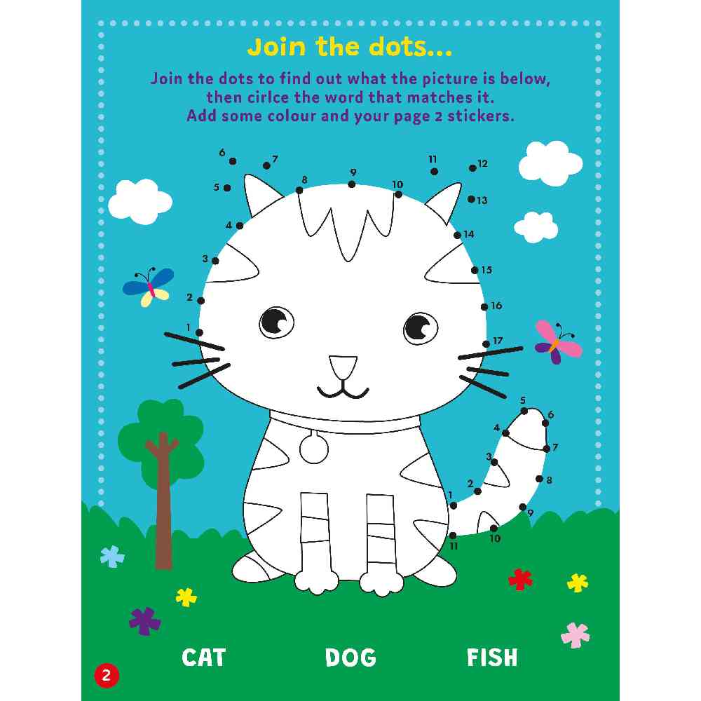 Little Adventures My First Words Sticker
