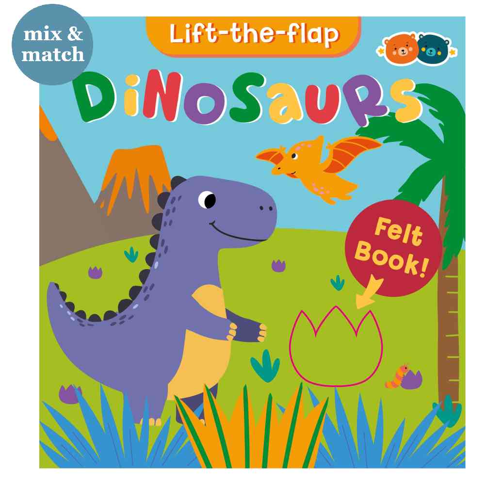 Felt Book Lift the Flap Dinosaurs