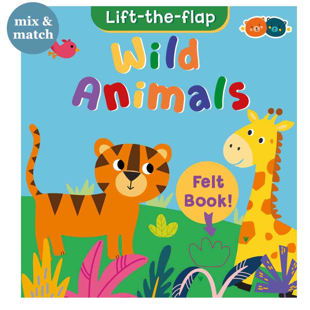 Felt Book Lift the Flap Wild Animals