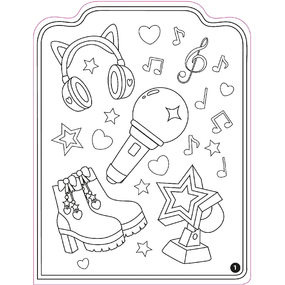 I love K-POP Colouring book