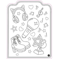 I love K-POP Colouring book