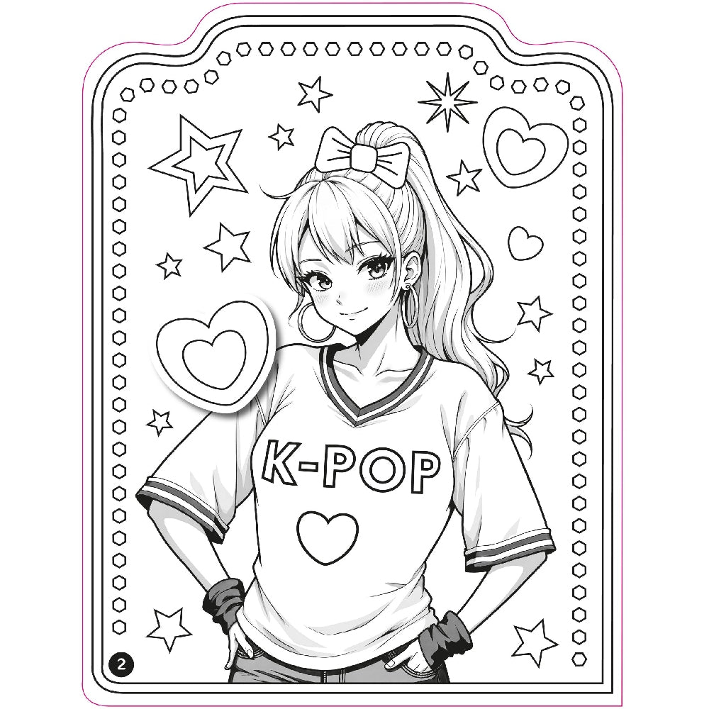I love K-POP Colouring book