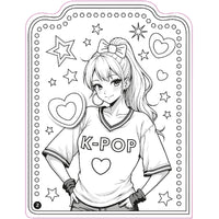 I love K-POP Colouring book