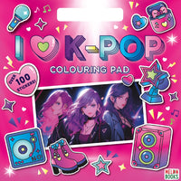 I love K-POP Colouring Pad