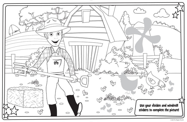 Wiggles A Rainy Day Sticker Colouring