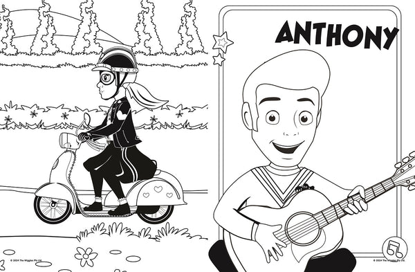 Wiggles Wiggly Vehicles & More Jumbo Colouring