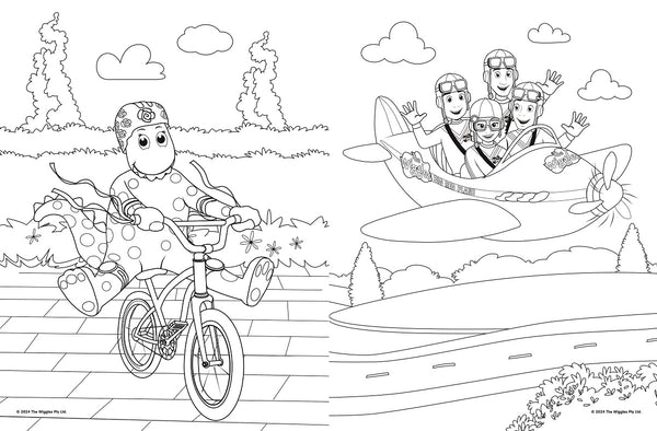 Wiggles Wiggly Vehicles & More Jumbo Colouring