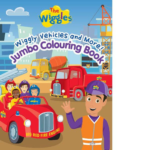 Wiggles Wiggly Vehicles & More Jumbo Colouring