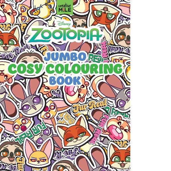 Zootopia Jumbo Cosy Colouring