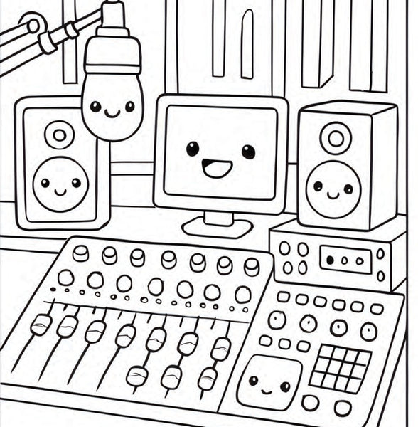 K-POP  Vibes Cosy Colouring Book - Preorder  Stock Available  Early January