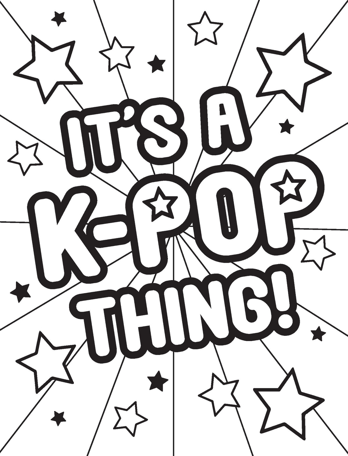 Its A K-POP Thing Jumbo Colouring Book