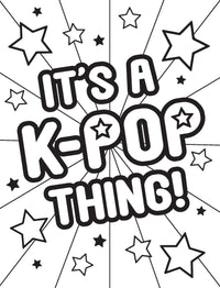 Its A K-POP Thing Jumbo Colouring Book
