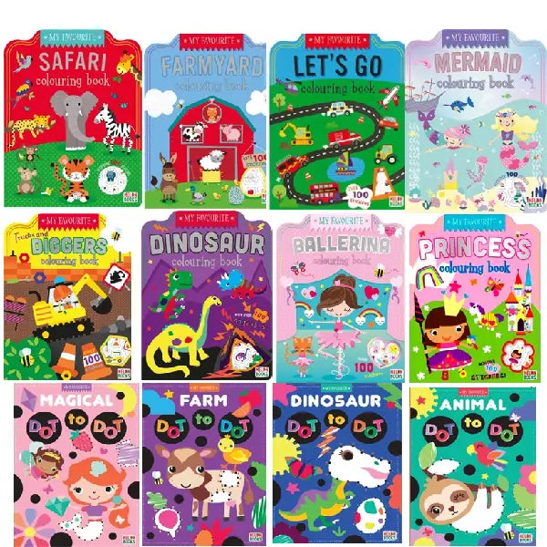 Childrens Colouring Activity Pack of 48