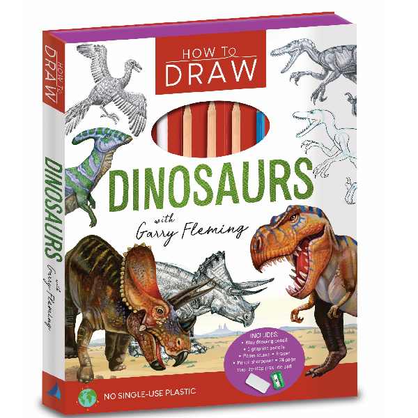 How To Draw Dinosaurs Garry Fleming Activity Kit