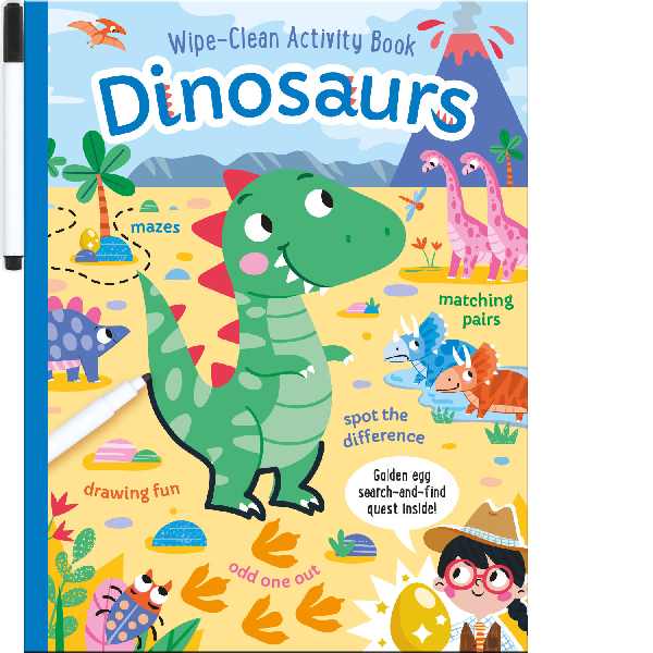 Dinosaur Wipe Clean Activity Fun AVAILABLE 18TH MARCH