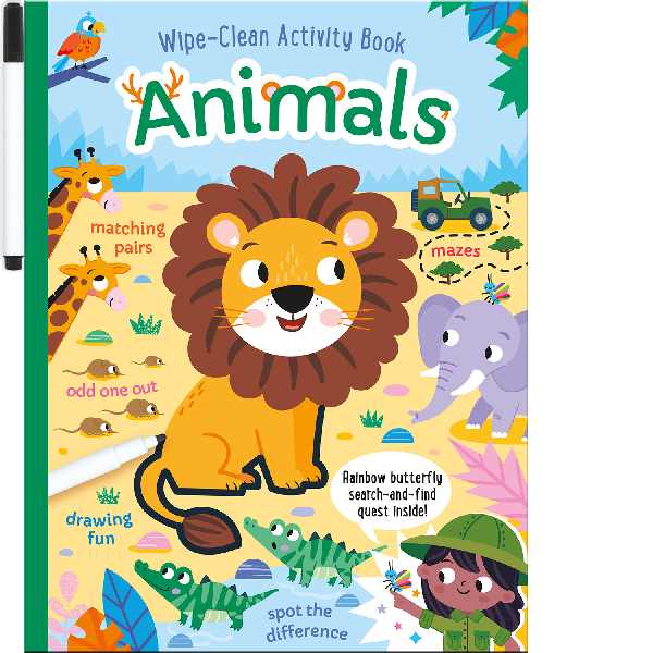 Animals Wipe Clean Activity Fun AVAILABLE 18TH MARCH