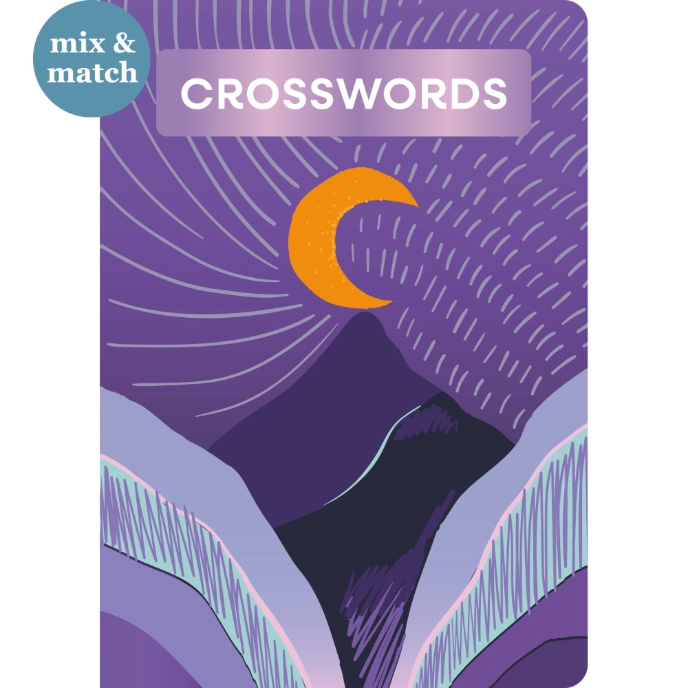 Linen Look Crossword  Puzzle Book 256 page