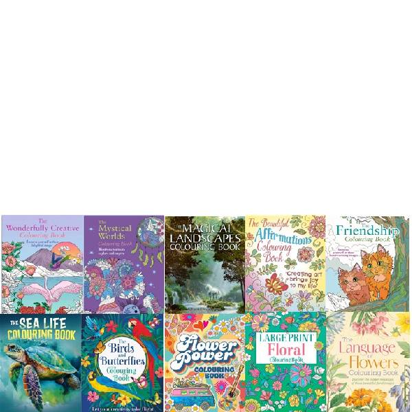 Pack of Assorted Colouring x 20
