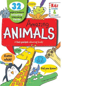 Amazing Animals Fact Colouring Book - Available March