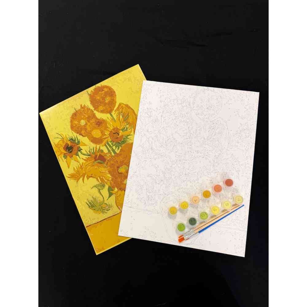 A3 Envelope Paint By Numbers Sunflowers