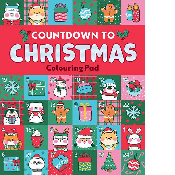 Countdown to Christmas Colouring Pad Backorder Available October