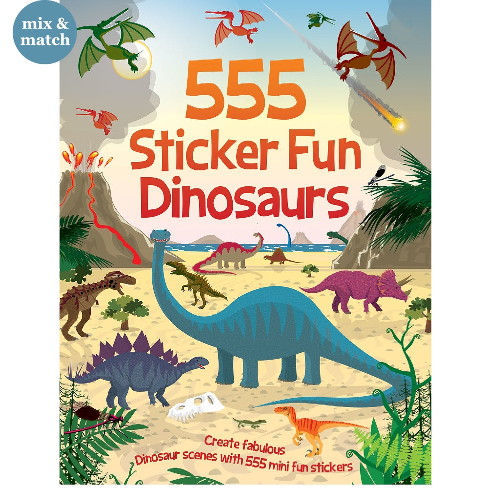 555 Sticker Fun Dinosaurs