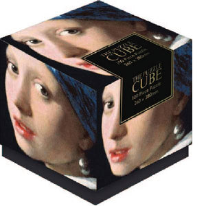 100PC Cube Jigsaw Vermeer Girl Pearl Earring