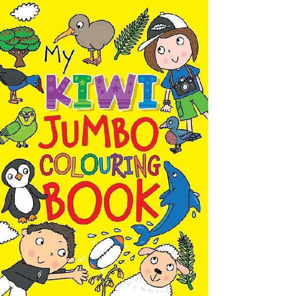 Kiwi Jumbo Colouring Book 144pg