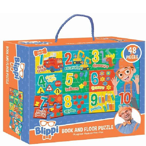 Blippi  Book & Floor Puzzle