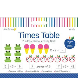 Little Genius Times Table Mega Pad  6+ YRS