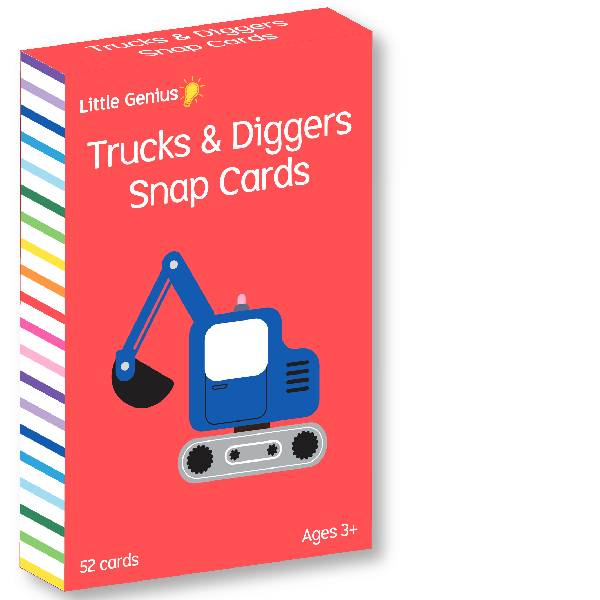 Little Genius Snap Cards Trucks & Diggers