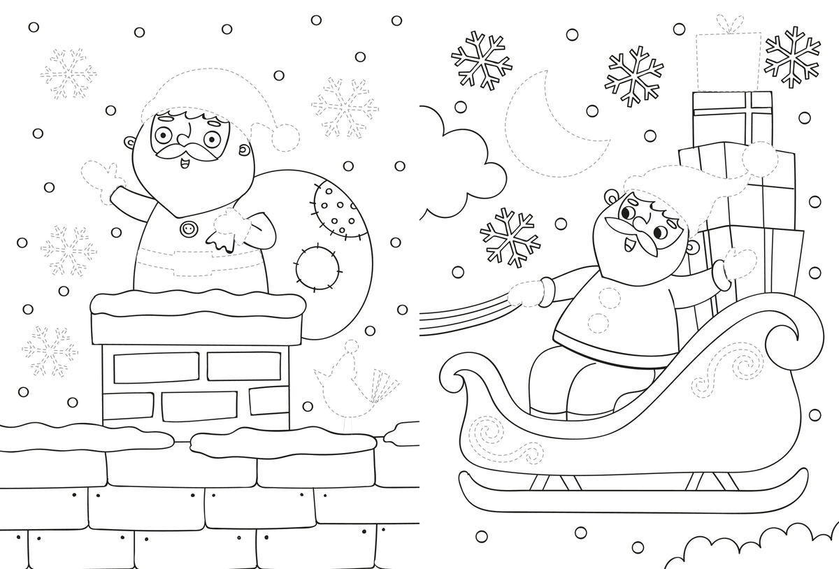 Dress Me Up Santa Colour & Sticker Activity
