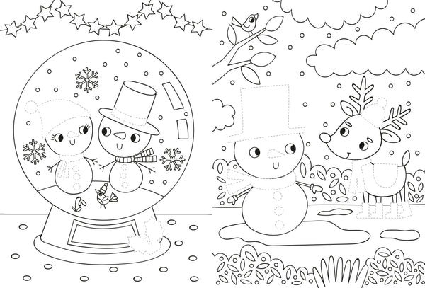 Dress Me Up Snowman Colour & Sticker Activity