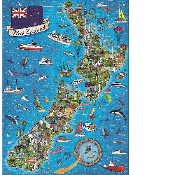 1000PC New Zealand Family Jigsaw Puzzle