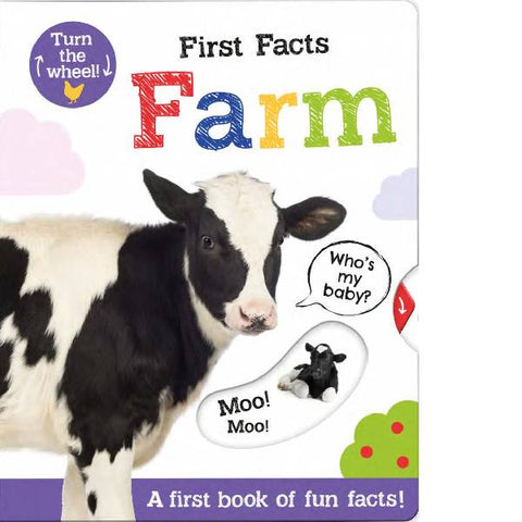 First Facts Turn The Wheel Farm Animals Board Book